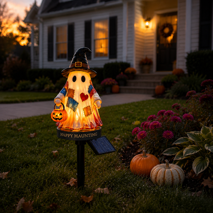 👻Personalized Solar Ghost Garden Stake Light – A Seasonal Glow for Your Garden
