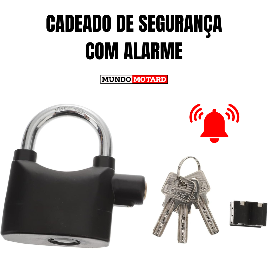 Cadeado com Alarme RidePro-Segurança Máxima para a Mota