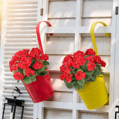 🌺8 Bundles UV Resistant Artificial Geraniums
