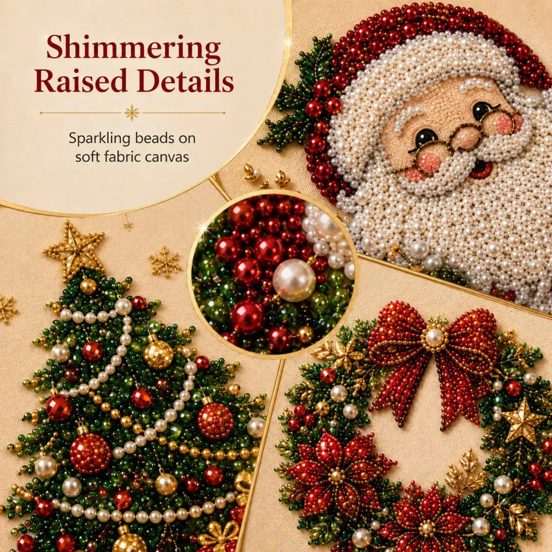 🧘Relaxing &amp; Beginner-Friendly-💎DIY Christmas Pearl Diamond Painting Art Kit With Frame