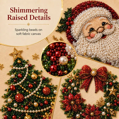 🧘Relaxing &amp; Beginner-Friendly-💎DIY Christmas Pearl Diamond Painting Art Kit With Frame