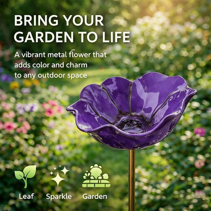 🔥🔥🔥2026 Mother's Day Gifts 60% Off--🎁Handmade Metal Flower Garden Stake🐦