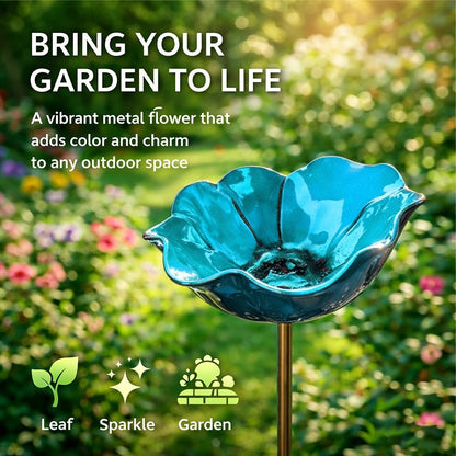 🔥🔥🔥2026 Mother's Day Gifts 60% Off--🎁Handmade Metal Flower Garden Stake🐦