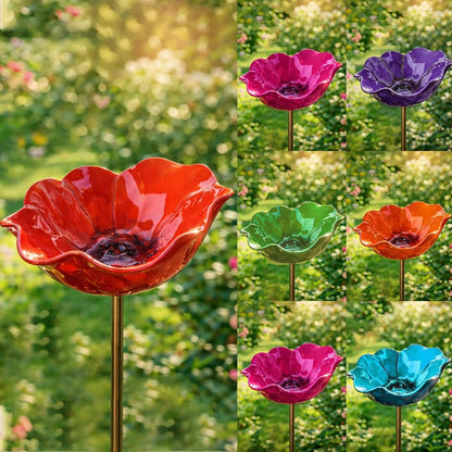 🔥🔥🔥2026 Mother's Day Gifts 60% Off--🎁Handmade Metal Flower Garden Stake🐦