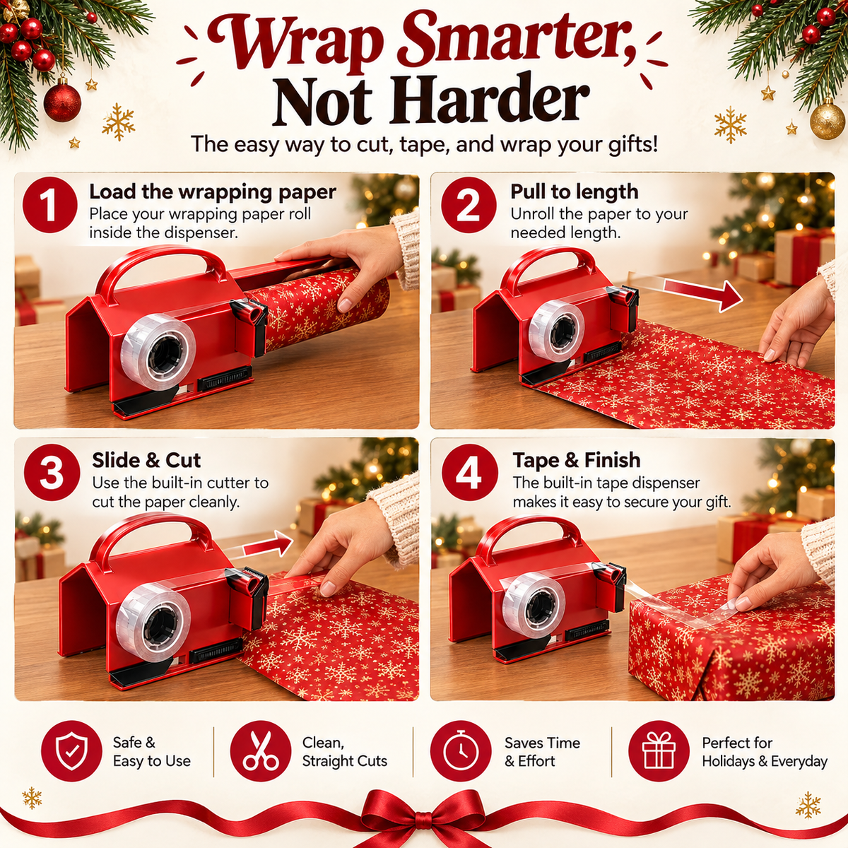 TopSpire® – Santa’s Secret Gift Wrap Cutter 🎅