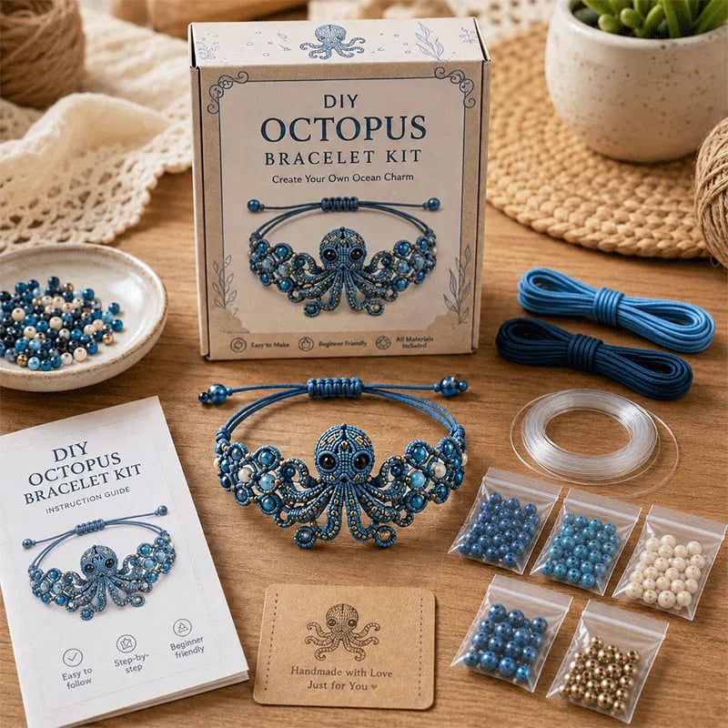 🔥🐙DIY Beaded Bracelet Making Kit