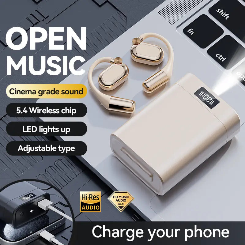 Bluetooth Earbuds with Smartphone Charging Support 45 Hours Playtime Hifi Bass ENC Noise Cancelling Bluetooth 6.0 Sport Design