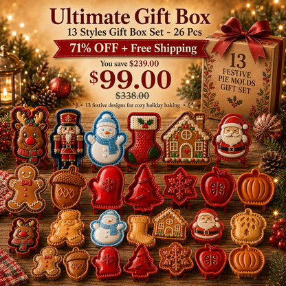 🔥 Make Adorable Holiday Pies Fast – Christmas Mini Pie Mold Set 🎄🥧