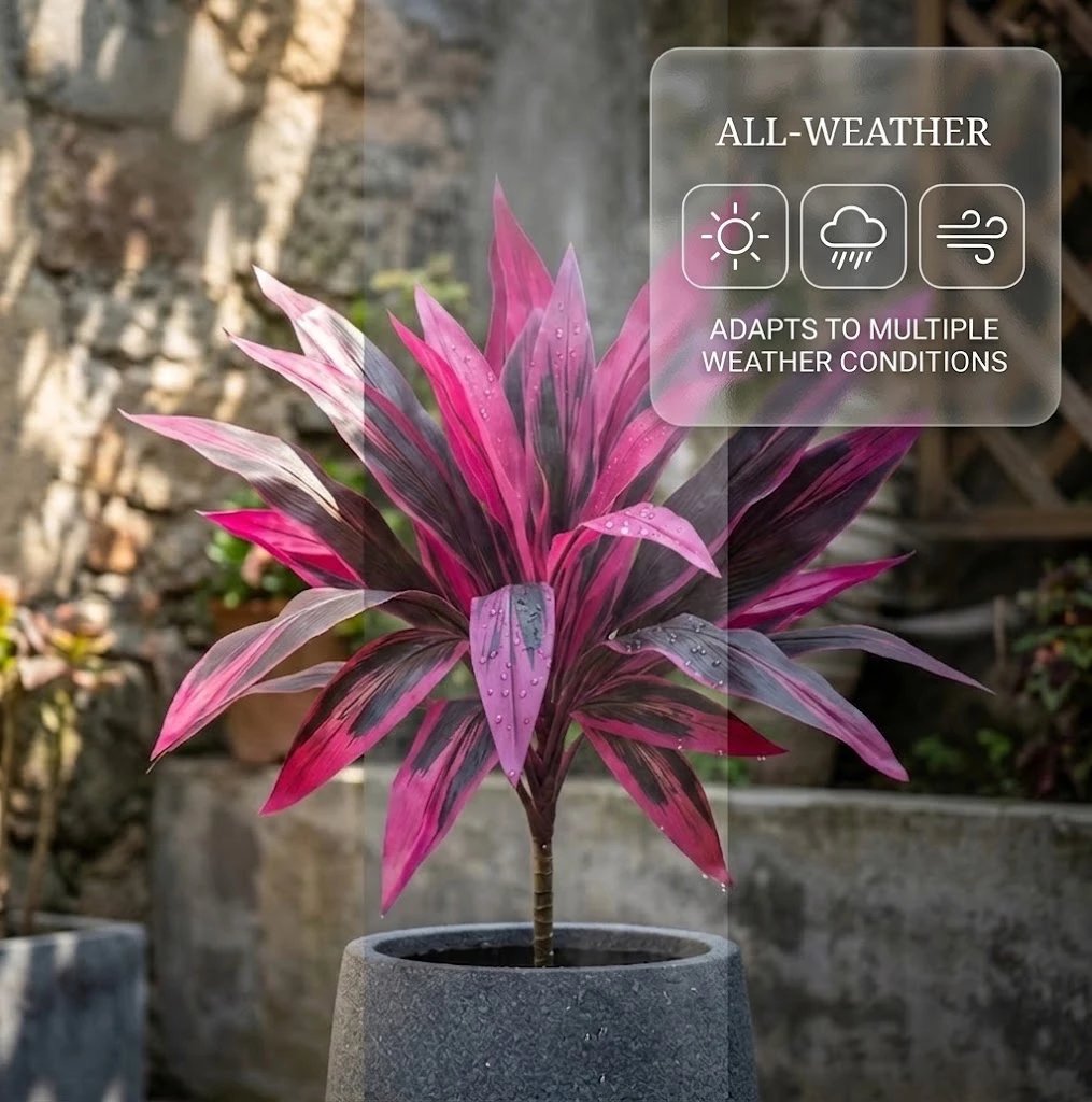 🏆Flash Sale⚡ 50K+ SOLD! Large Artificial Boston Fern & Dragon's Blood Tree Plants 🌼