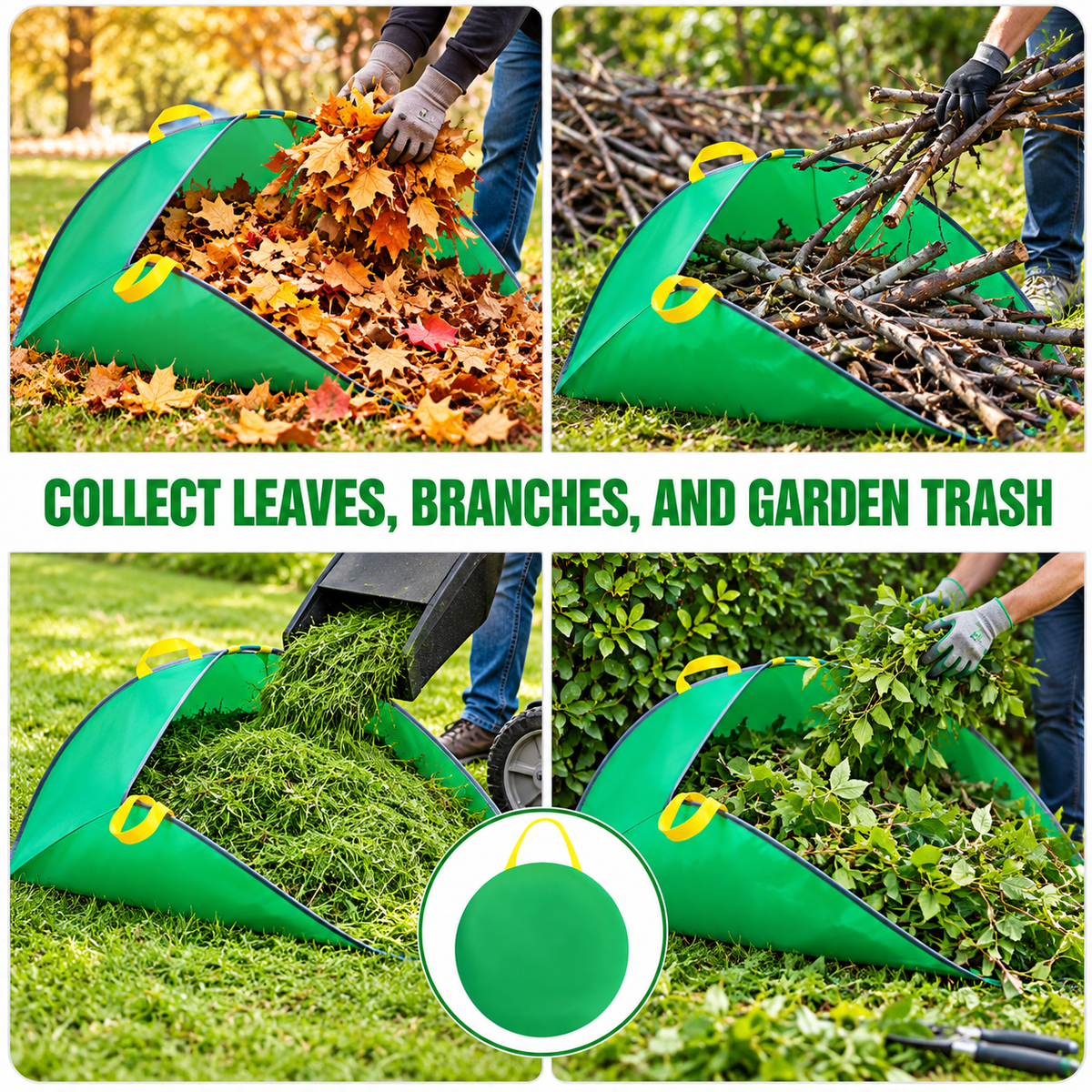 TopSpire® Jumbo Collapsible Yard Leaf Raking Bag 🍂✨