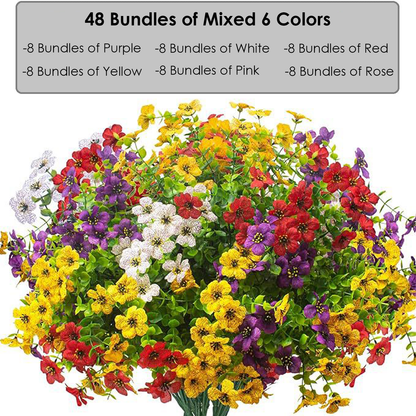💥Only $3.98Last Day Promotion!🌺UV Resistant Colorful Artificial Flower