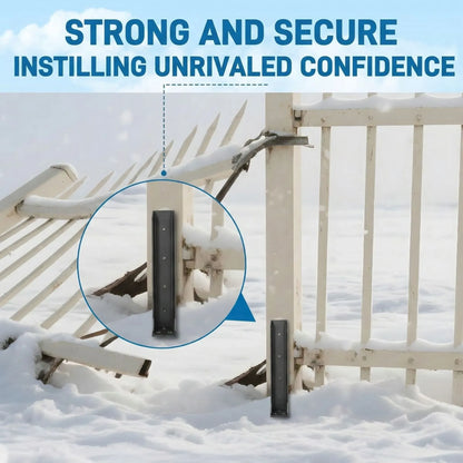 Heavy-Duty H-Shaped Fence Post Repair Kit