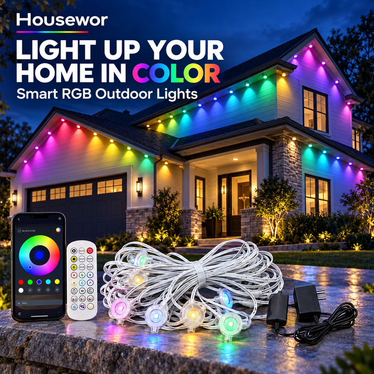 🎁Early Christmas Sale 50% OFF🔥Smart RGB Outdoor Lights Strings