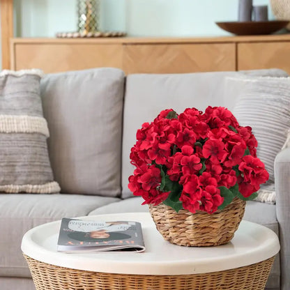 🌺8 Bundles UV Resistant Artificial Geraniums