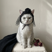 Gothic Rose Cat Bonnet