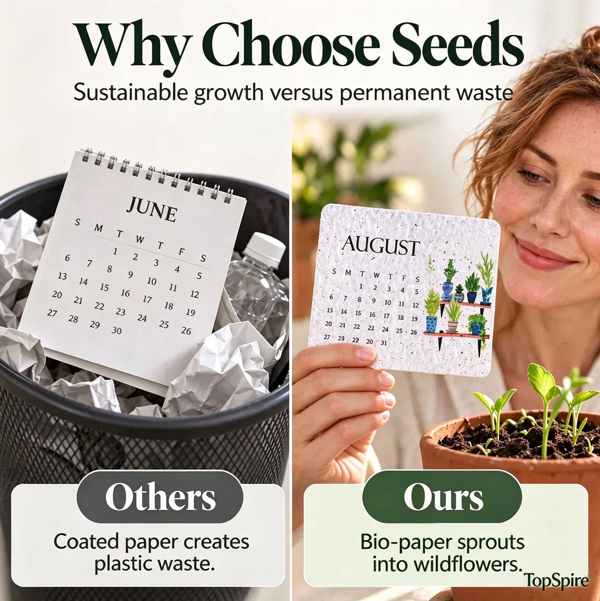 TopSpire®✨Early Holiday Sale 50% OFF🌱Eco-Friendly Plantable “Timeless” Seed Calendar 2027