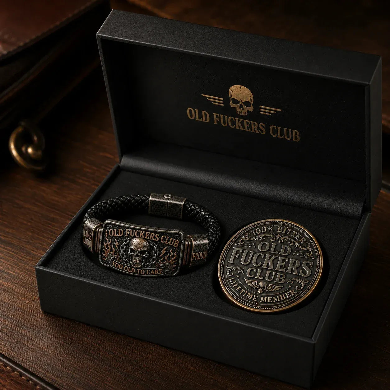 ☠️ Old Fuckers Club 2026 Ultimate Skull Gift Set | FREE Collector Coin Today Only