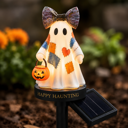 👻Personalized Solar Ghost Garden Stake Light – A Seasonal Glow for Your Garden
