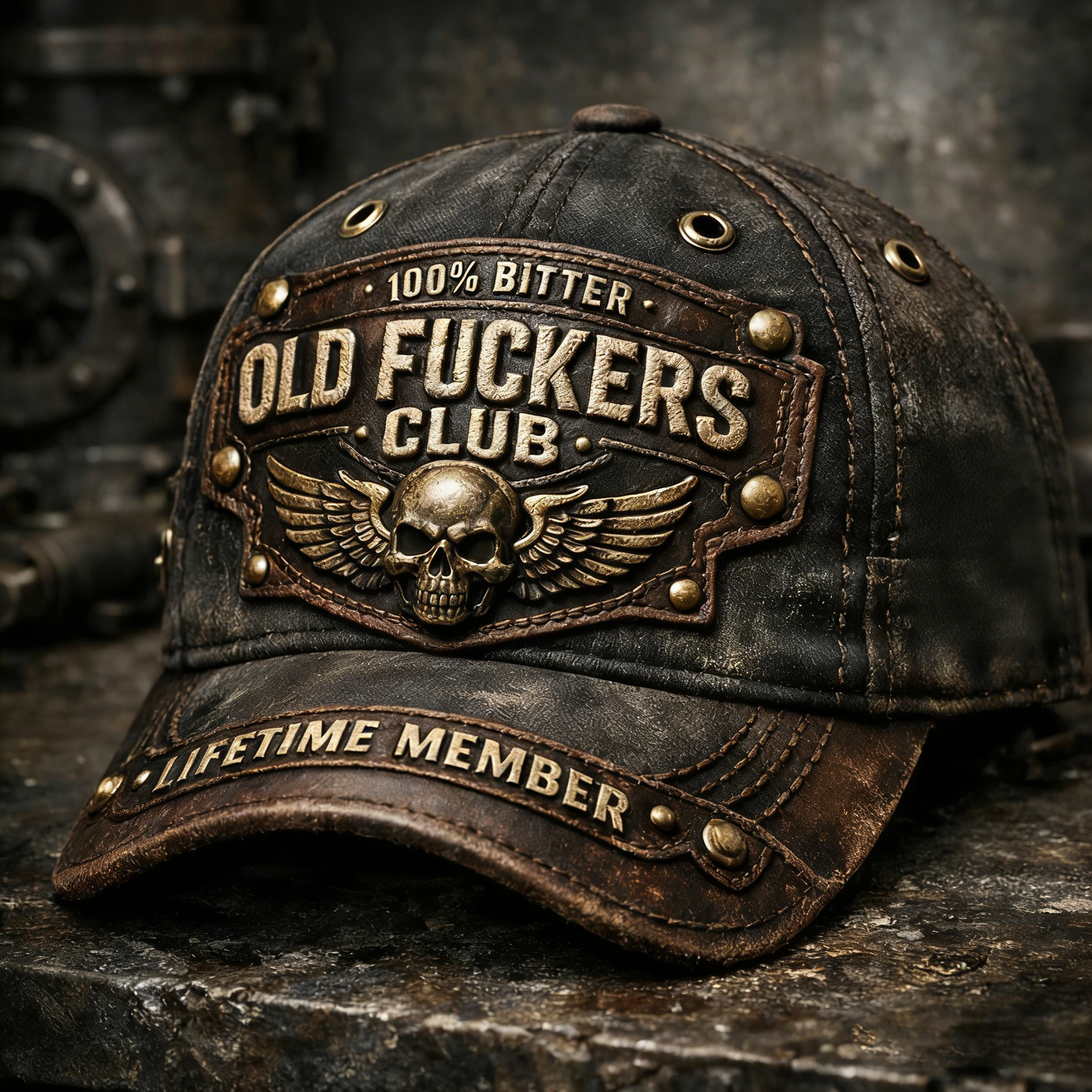🏆Flash Sale 60% OFF  - ❤️Old Fuckers Club-Handmade Vintage Baseball Cap🎁-BUY 3 FREE SHIPPING