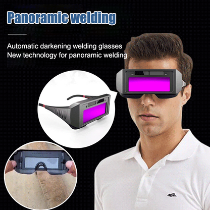 🥽50% OFF NOW! Welder's Eye Protection Goggles‑Solar Powered Auto‑Darkening Welding Goggles, Anti‑Glare Safety Eyes Shield for Arc Welding, Mig Tig Welding Work