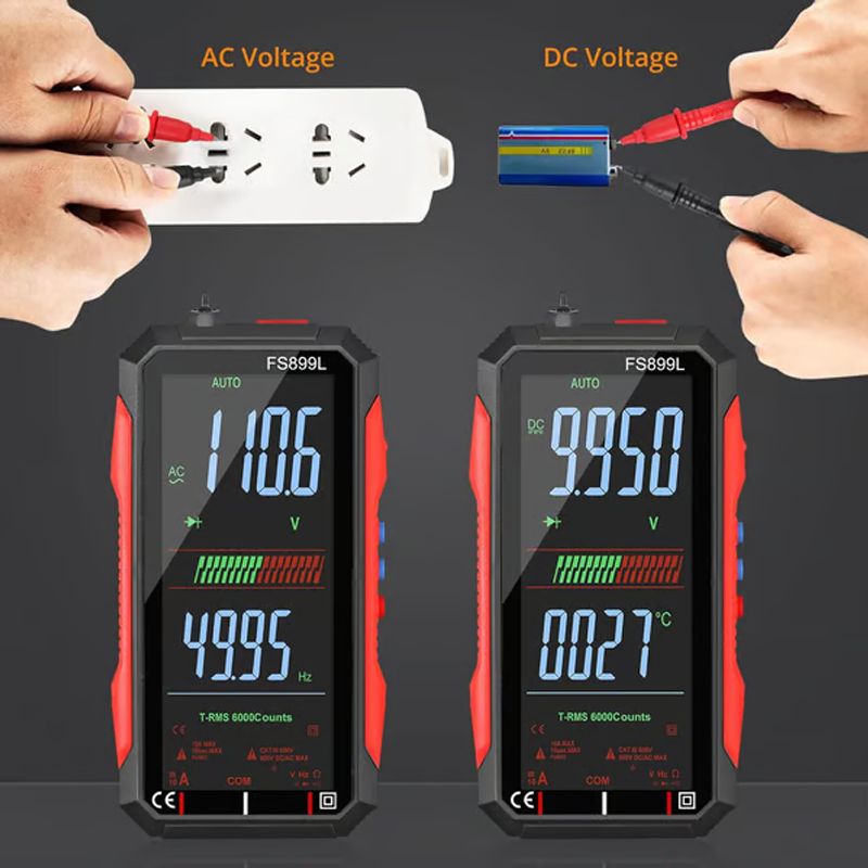 🔧 50% OFF NOW! ⚡- USB Rechargeable Digital Multimeter with Flashlight-Auto-Ranging, LCD Backlight & Portable Design
