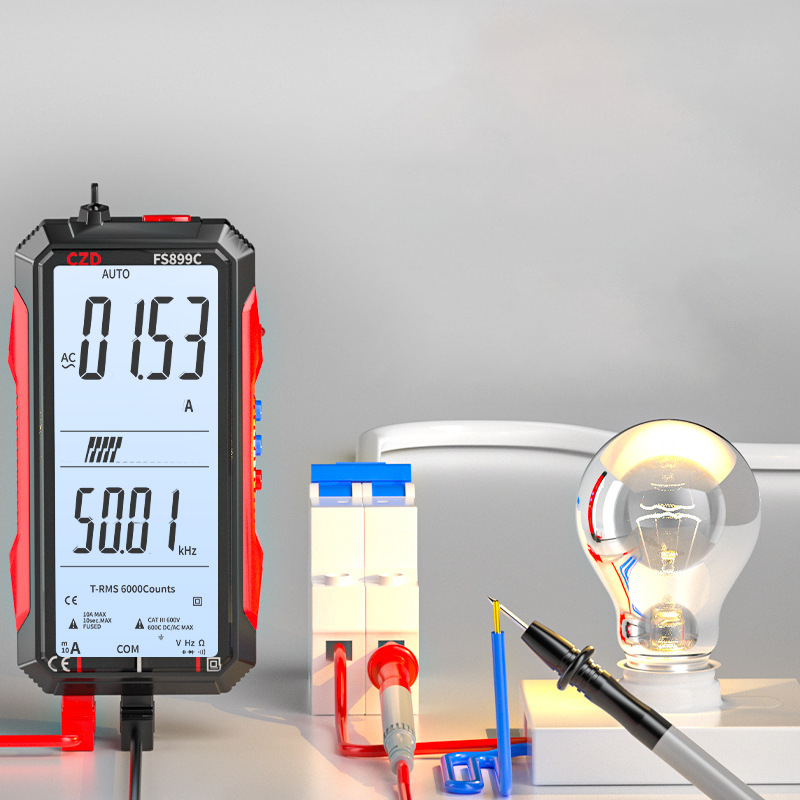 🔧 50% OFF NOW! ⚡- USB Rechargeable Digital Multimeter with Flashlight-Auto-Ranging, LCD Backlight & Portable Design