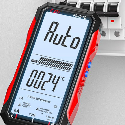 🔧 50% OFF NOW! ⚡- USB Rechargeable Digital Multimeter with Flashlight-Auto-Ranging, LCD Backlight & Portable Design