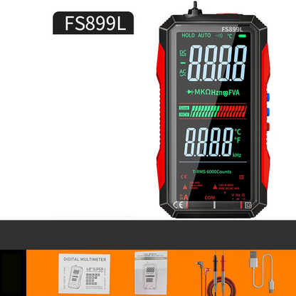 🔧 50% OFF NOW! ⚡- USB Rechargeable Digital Multimeter with Flashlight-Auto-Ranging, LCD Backlight & Portable Design