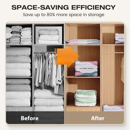 🥳LAST DAY BUY 2 GET 1 FREE!!💞50K+ SOLD!🧳💨 No‑Pump Vacuum Storage Bags