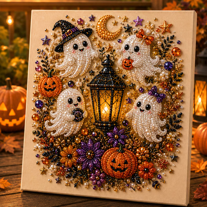Halloween Ghost Pearl Art DIY Kit