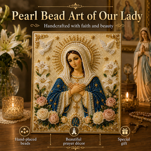 🎉🙏 Icon of the Virgin Mary with the Divine Pearl – A Peaceful, Reliable DIY Gift ✨
