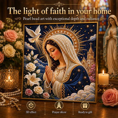 🎉🙏 Icon of the Virgin Mary with the Divine Pearl – A Peaceful, Reliable DIY Gift ✨