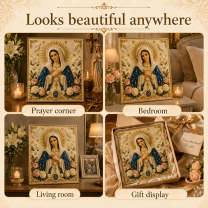 🎉🙏 Icon of the Virgin Mary with the Divine Pearl – A Peaceful, Reliable DIY Gift ✨